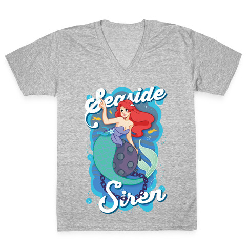 Seaside Siren V-Neck Tee Shirt