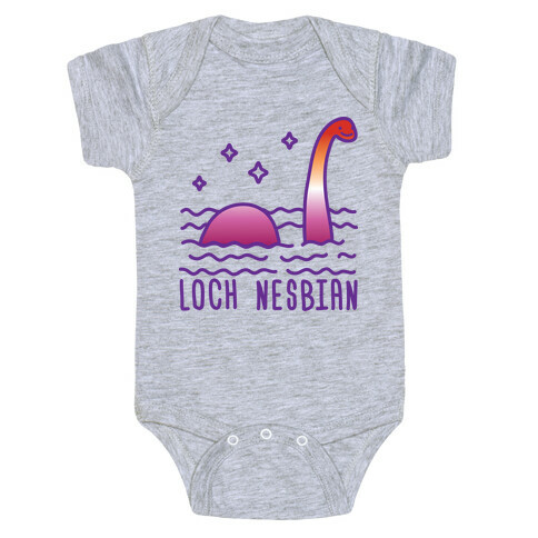 Loch Nesbian Lesbian Nessie Baby One-Piece