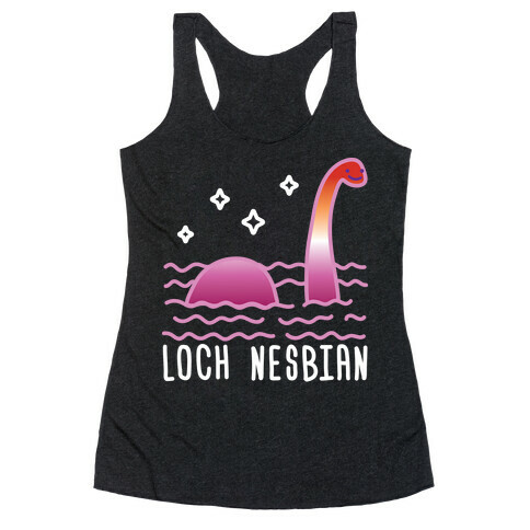 Loch Nesbian Lesbian Nessie Racerback Tank Top