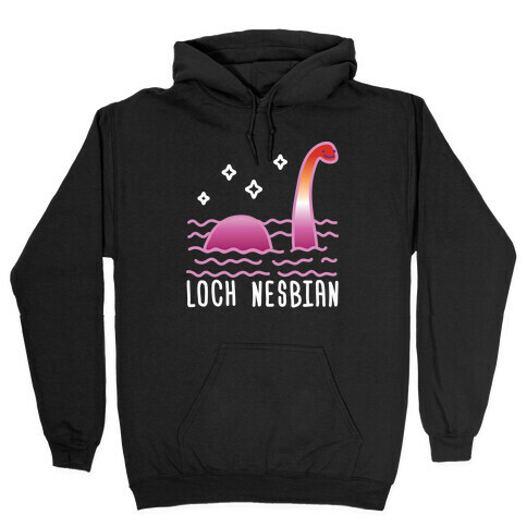 Loch Nesbian Lesbian Nessie Hooded Sweatshirt