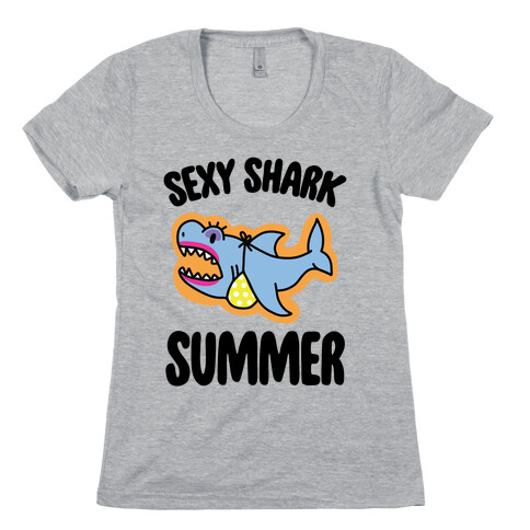 Sexy Shark Summer Womens T-Shirt