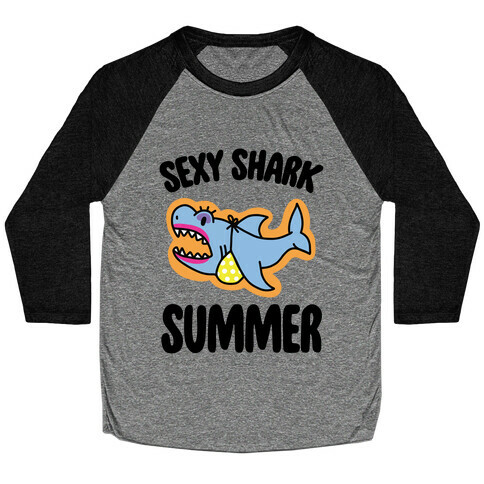 Sexy Shark Summer Baseball Tee