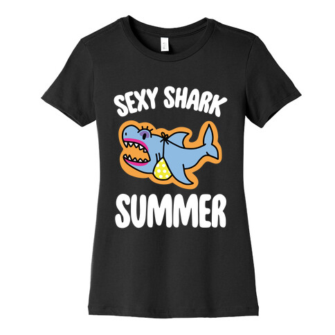 Sexy Shark Summer Womens T-Shirt