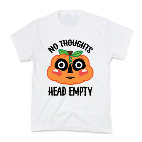 No Thoughts, Head Empty (Jack-O-Lantern) Kids T-Shirt