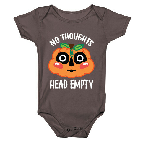 No Thoughts, Head Empty (Jack-O-Lantern) Baby One-Piece