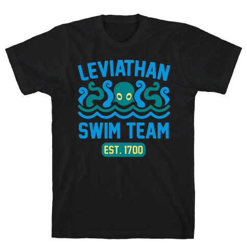 Leviathan Swim Team White Print T-Shirt