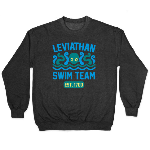 Leviathan Swim Team White Print Pullover