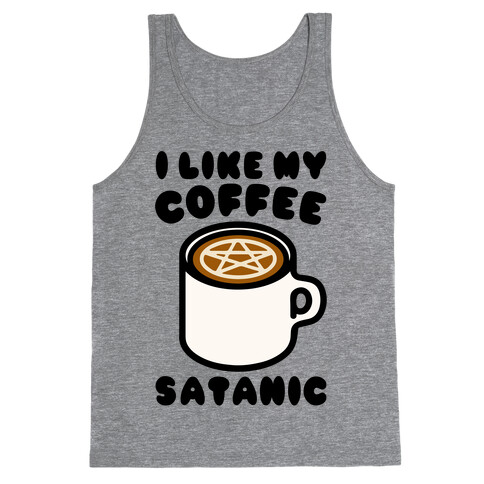 I Like My Coffee Satanic Tank Top