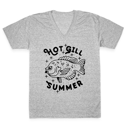 Hot Gill Summer V-Neck Tee Shirt