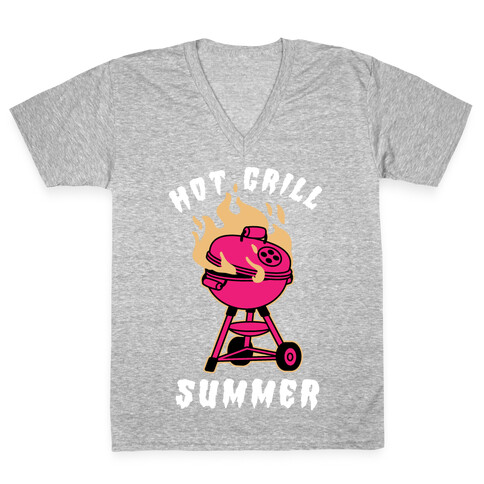 Hot Grill Summer V-Neck Tee Shirt