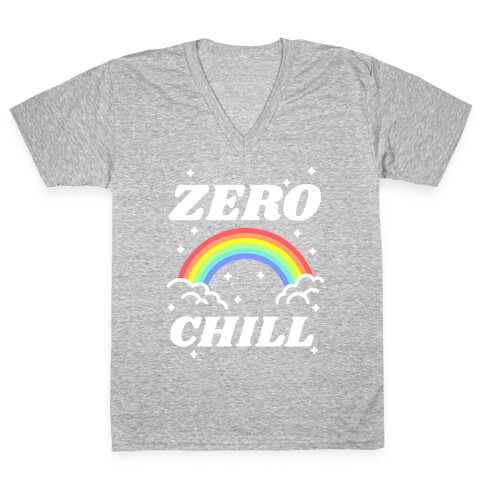 Zero Chill Rainbow V-Neck Tee Shirt