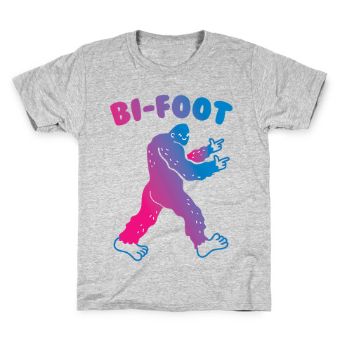 Bi-Foot Bisexual Bigfoot Kids T-Shirt