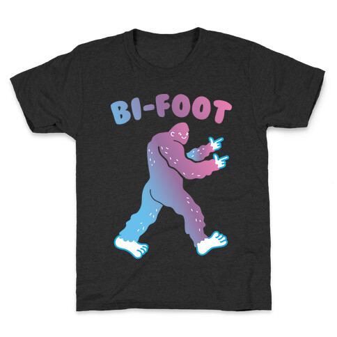 Bi-Foot Bisexual Bigfoot Kids T-Shirt