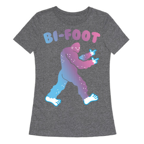Bi-Foot Bisexual Bigfoot Womens T-Shirt