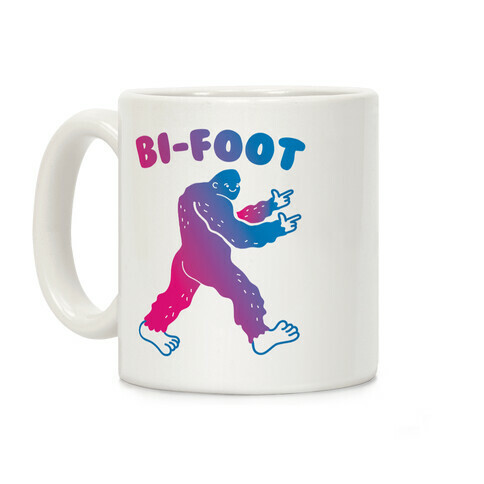 Bi-Foot Bisexual Bigfoot Coffee Mug