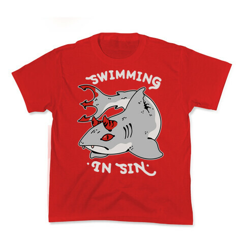 Swimming In Sin Kids T-Shirt