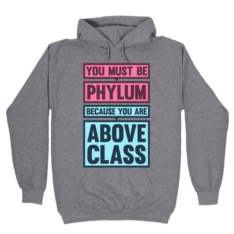 You Must Be Phylum Because You Are Above Class Hooded Sweatshirt