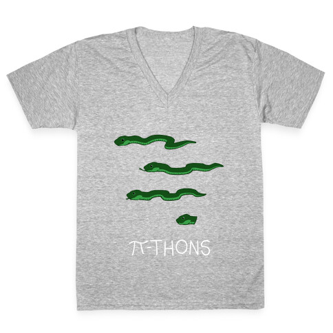 Pi-thons V-Neck Tee Shirt