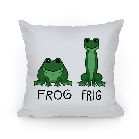 Frog, Frig Pillow