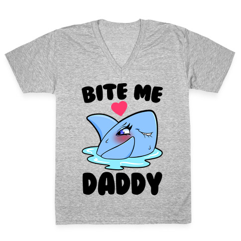 Bite Me Daddy V-Neck Tee Shirt