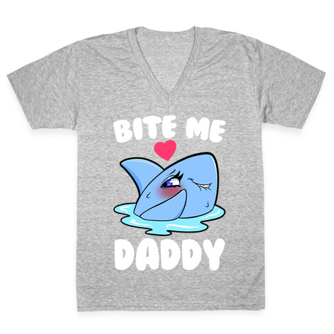 Bite Me Daddy V-Neck Tee Shirt