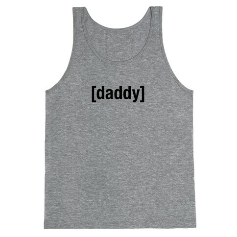 [Daddy] Shirt (black) Tank Top