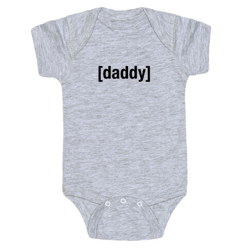 [Daddy] Shirt (black) Baby One-Piece