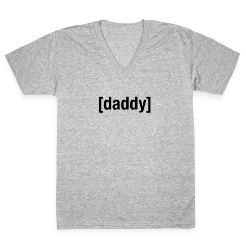 [Daddy] Shirt (black) V-Neck Tee Shirt