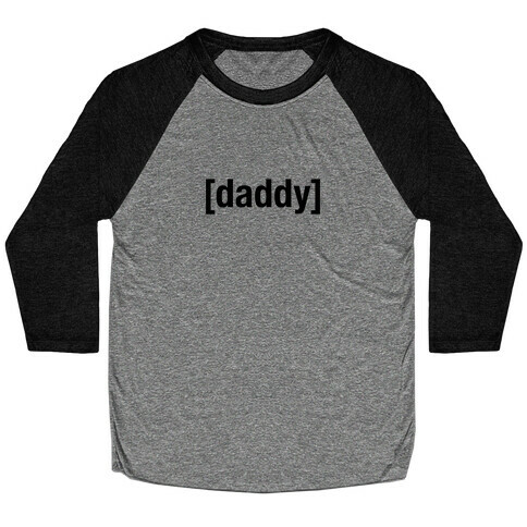 [Daddy] Shirt (black) Baseball Tee