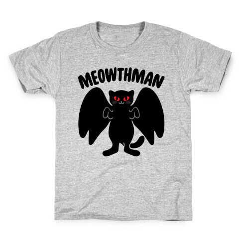 Meowthman Mothman Cat Parody Kids T-Shirt