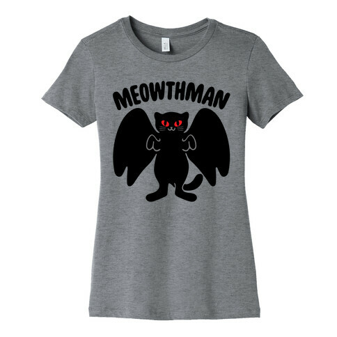 Meowthman Mothman Cat Parody Womens T-Shirt