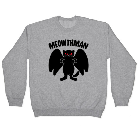 Meowthman Mothman Cat Parody Pullover