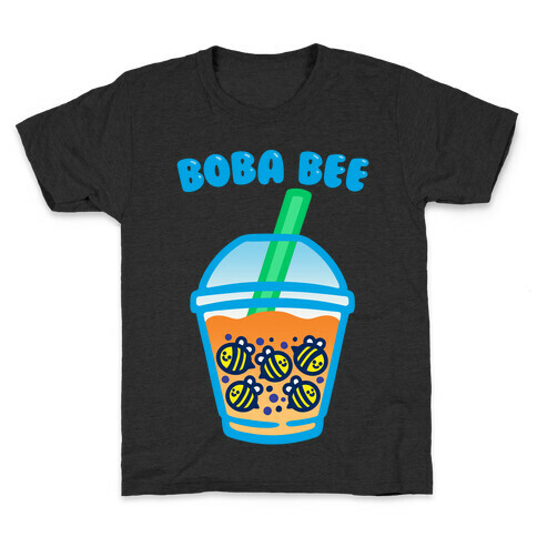 Boba Bee White Print Kids T-Shirt