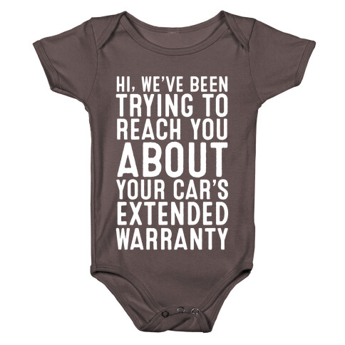 Your Car's Extended Warranty Baby One-Piece