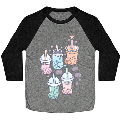 Boba Butts Pattern Baseball Tee