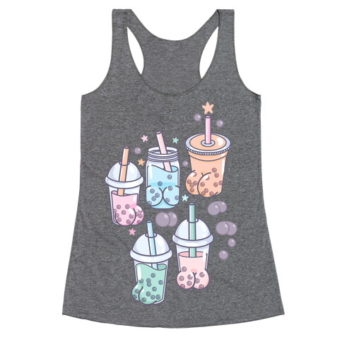 Boba Butts Pattern Racerback Tank Top