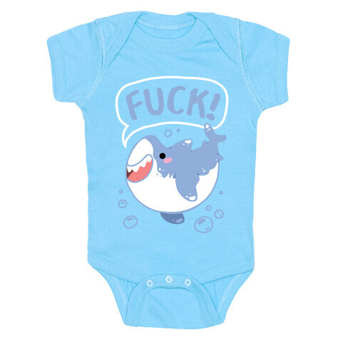 Cute Shark Says F***! Baby One-Piece