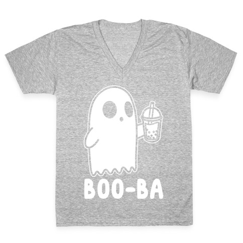 Boo-ba Boba Ghost V-Neck Tee Shirt