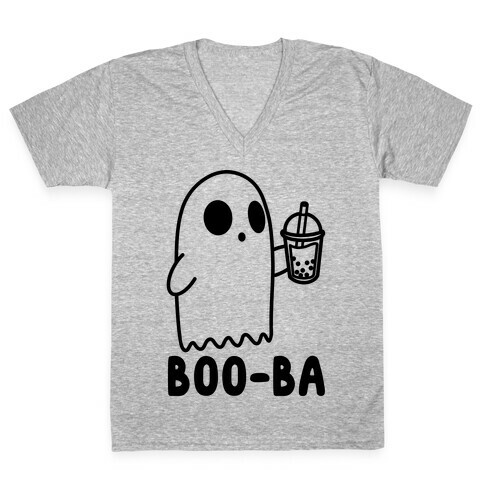 Boo-ba Boba Ghost V-Neck Tee Shirt