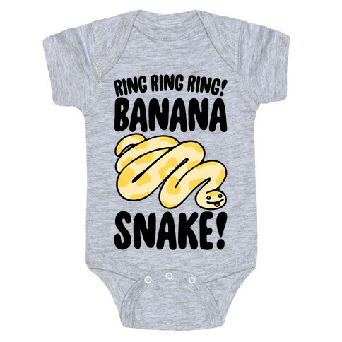 Ring Ring Ring Banana Snake  Baby One-Piece