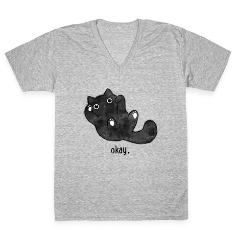 Sassy Cute Kitty  V-Neck Tee Shirt
