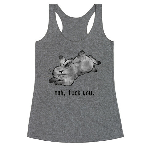 Sassy Cute Bunny  Racerback Tank Top