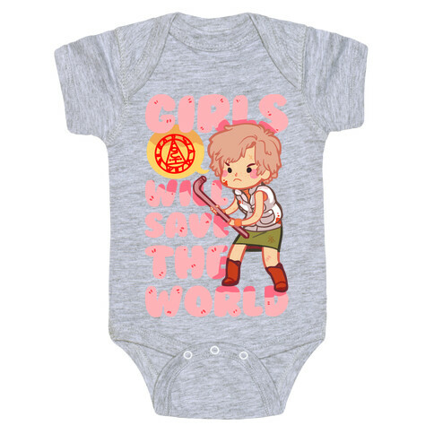 Girls Will Save The World Baby One-Piece