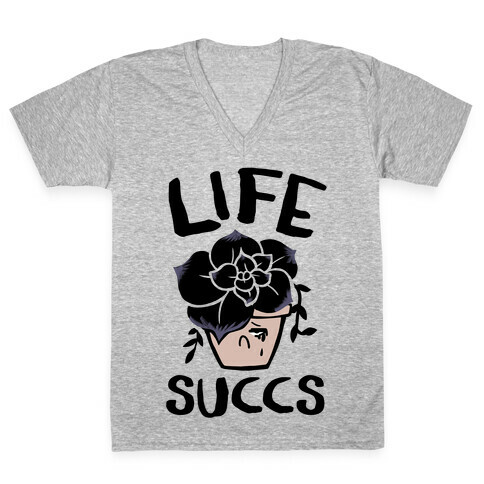 Life Succs V-Neck Tee Shirt