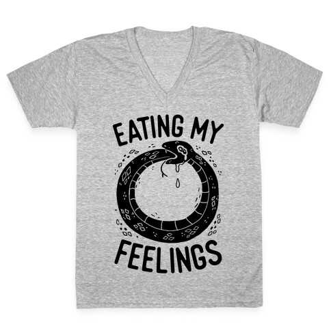 Eating My Feelings V-Neck Tee Shirt