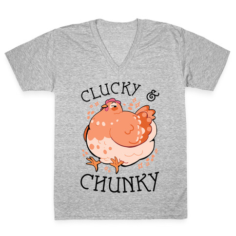 Clucky And Chunky V-Neck Tee Shirt
