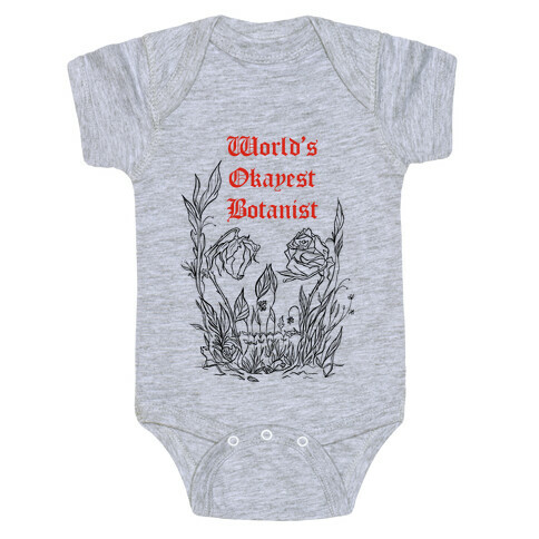 World's Okayest Botanist (red)  Baby One-Piece