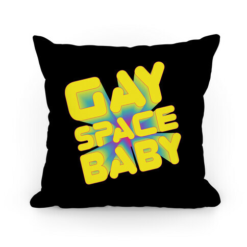 Gay Space Baby Pillow