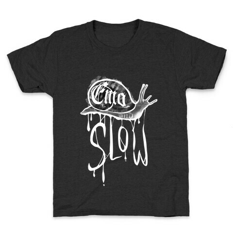 Emo and Slow (white)  Kids T-Shirt