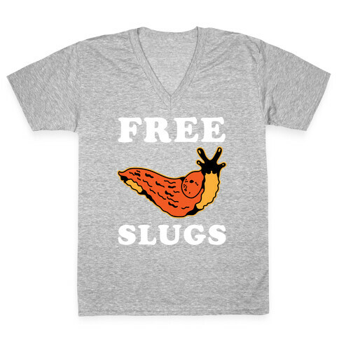 Free Slugs V-Neck Tee Shirt